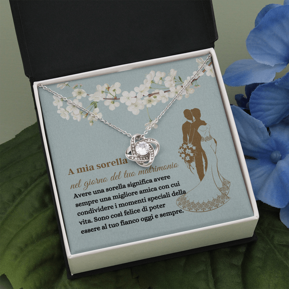 Sorella Matrimonio Collana Italain Sister Wedding Necklace Gift