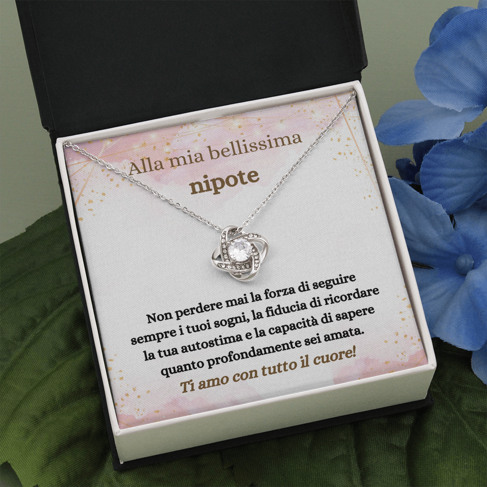 Nipote Collana Regalo Italian Granddaughter Necklace Card