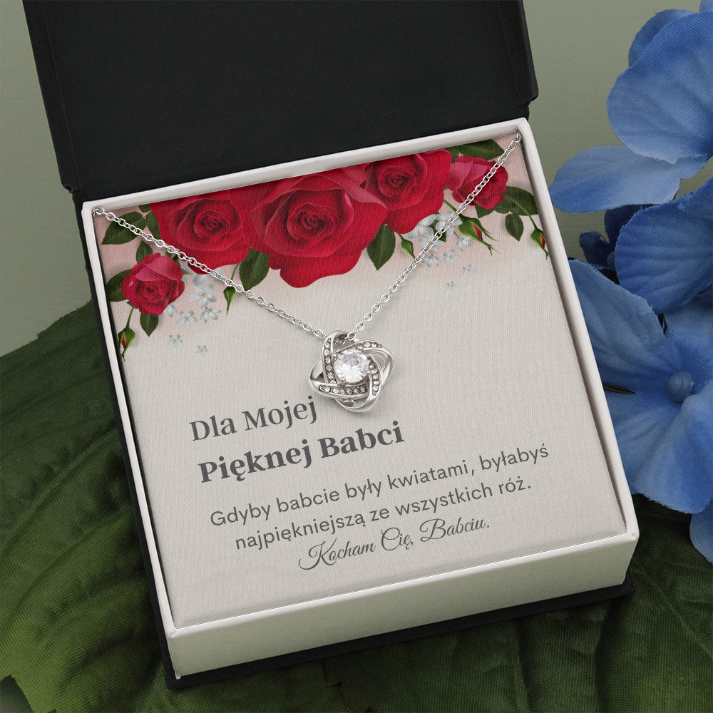 Pięknej Babci Naszyjnik Polish Grandmother Necklace Card