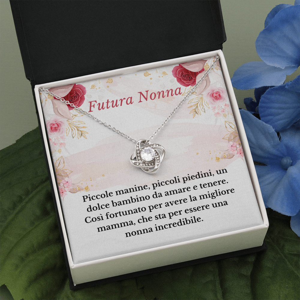Futura Nonna Collana Regalo Italian Grandmother To Be Necklace Card