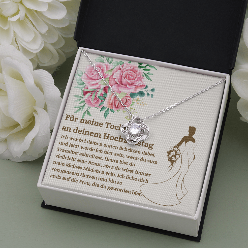 Tochter Hochzeitstag Halskette German Daughter Bride Necklace