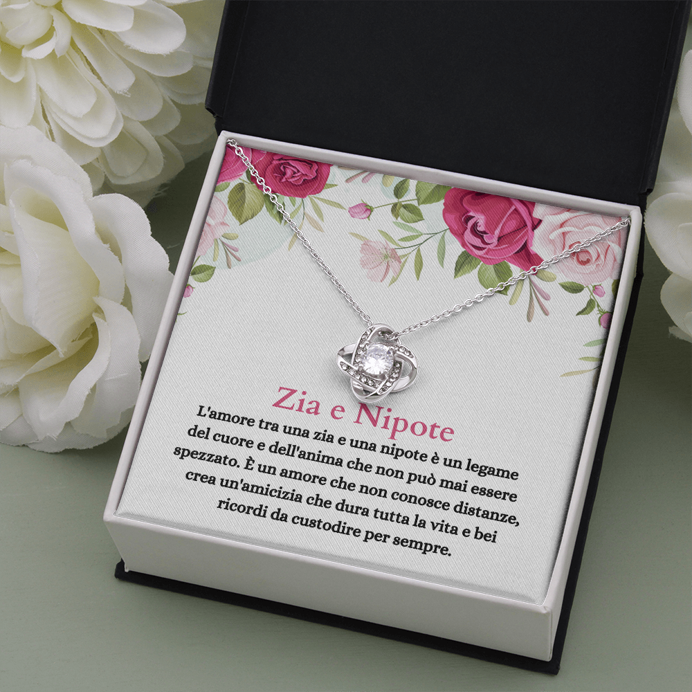 Zia Nipote Collana Regalo Italian Auntie Niece Necklace Card