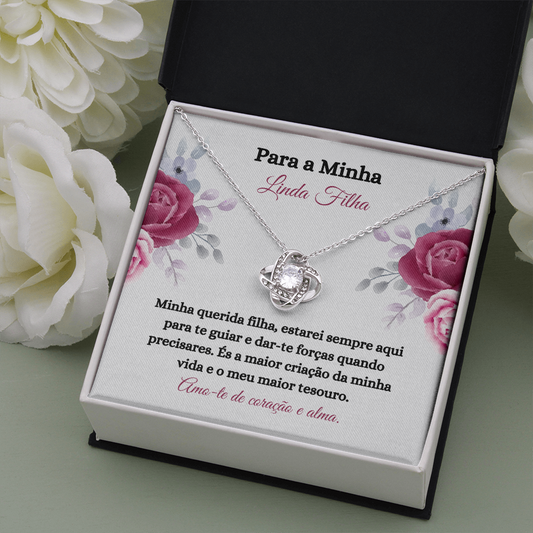 Linda Filha Colar Portuguese Daughter Necklace Card Gift