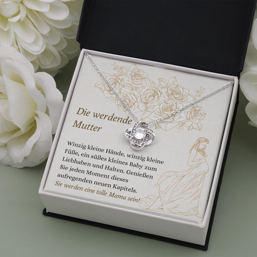 Die werdende Mutter Halskette German Mom To Be Necklace Card