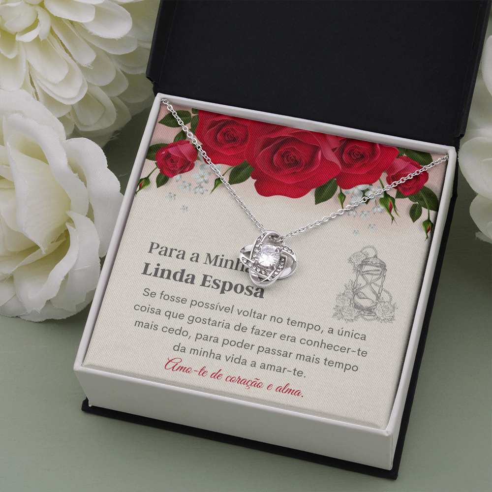 Linda Esposa Colar Portuguese Wife Necklace Message Card Present
