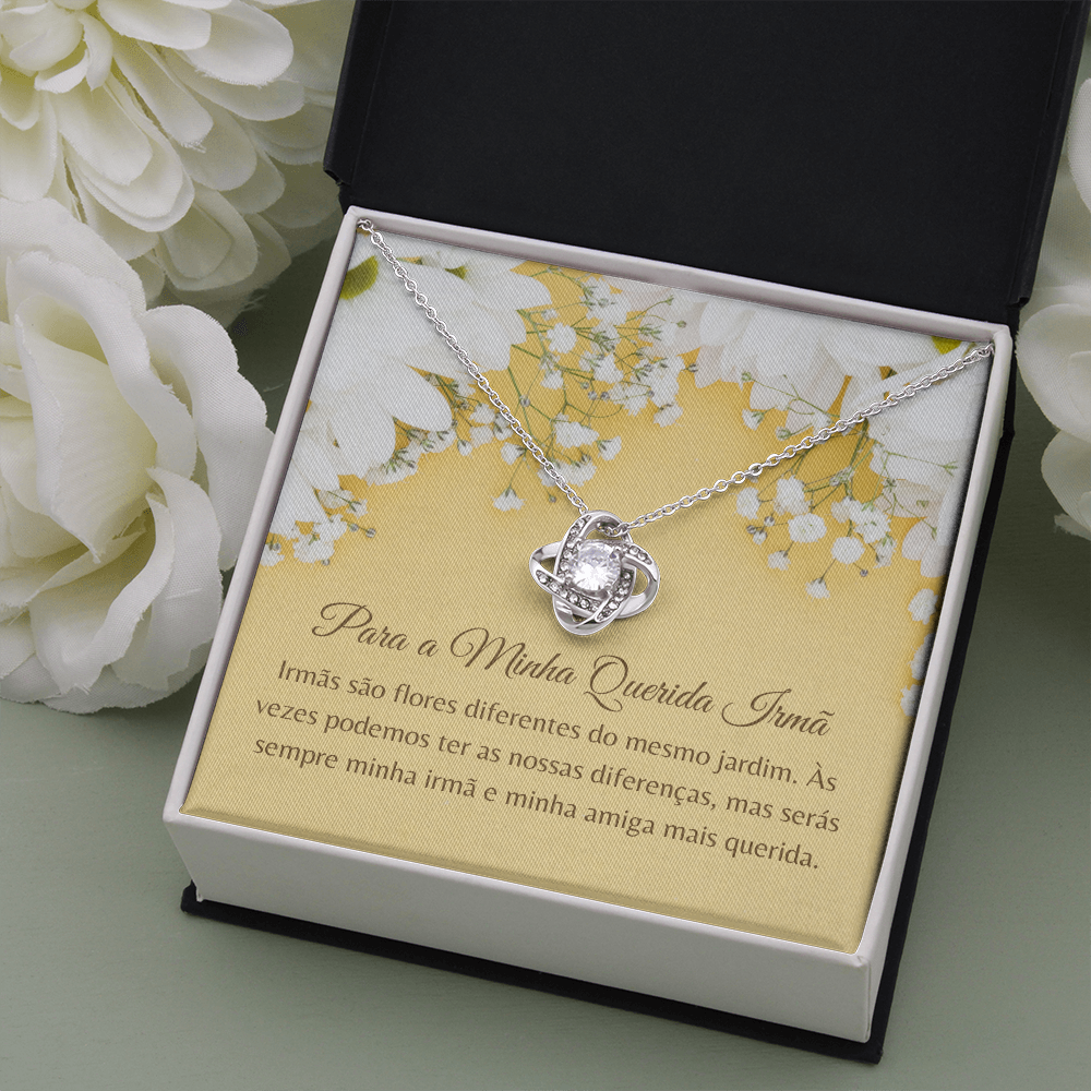 Querida Irmã Colar Portuguese Sister Necklace Card