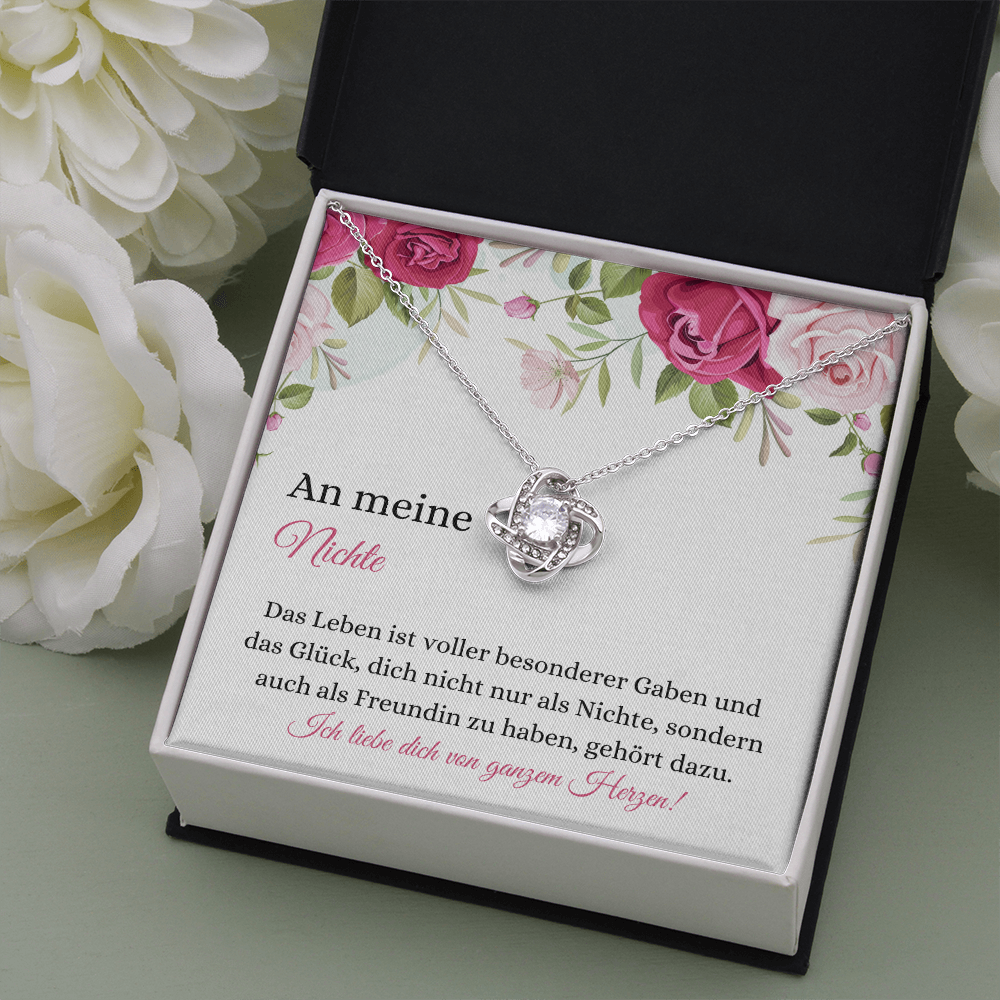 Nichte Halskette Geschenk German Niece Necklace Card Gift