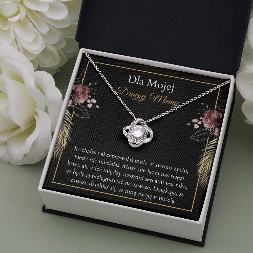Drugiej Mamy Naszyjnik Polish Bonus Mother Necklace Card