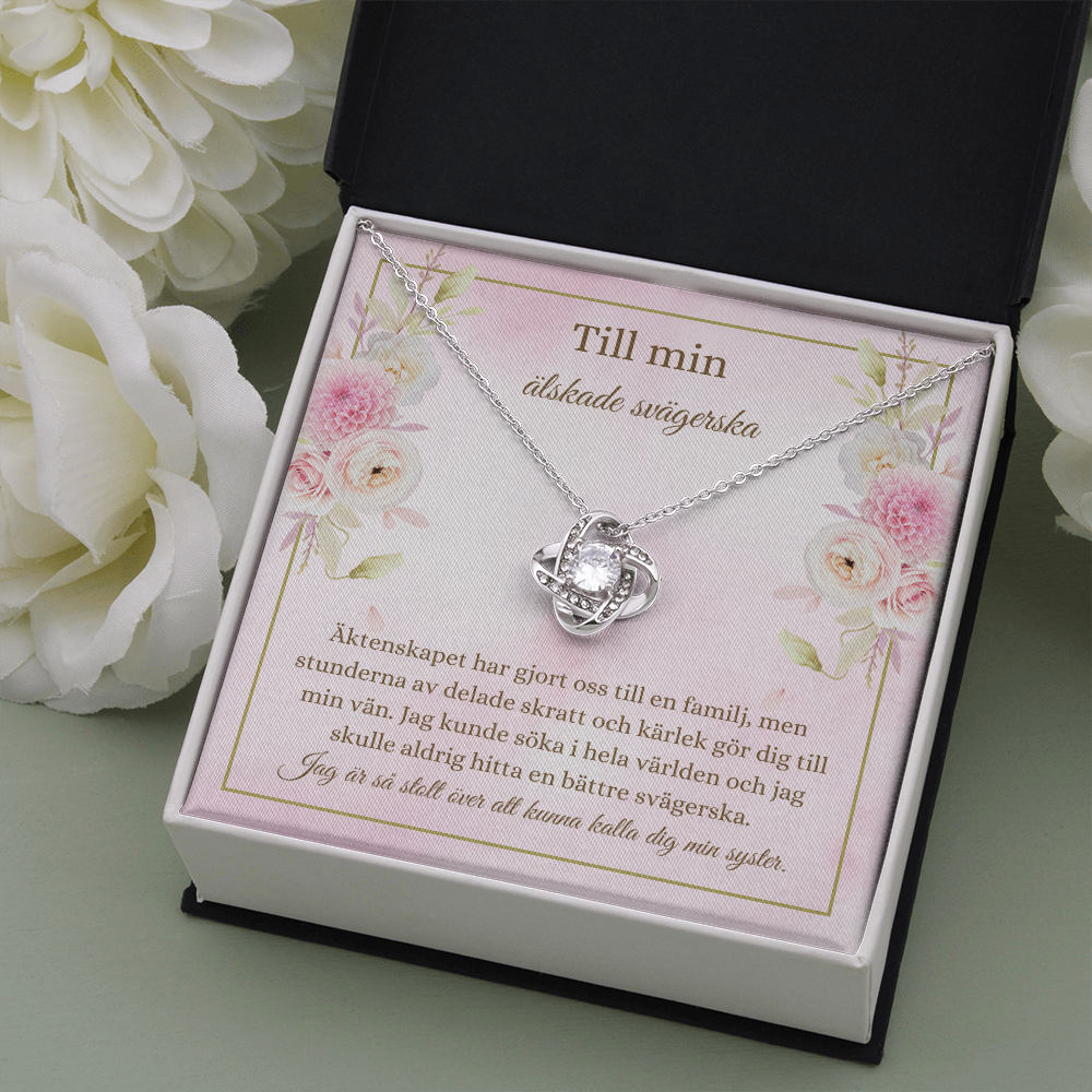 älskade svägerska Halsband Swedish Sister-In-Law Necklace