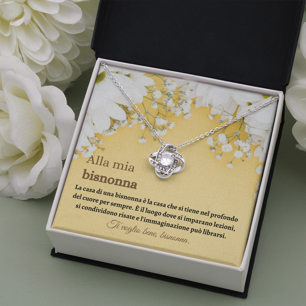 Bisnonna Collana Regalo Italian Great Grandmother Necklace Card