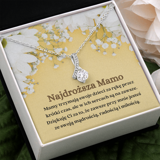 Mamo Naszyjnik Prezent Polish Mom Necklace Card