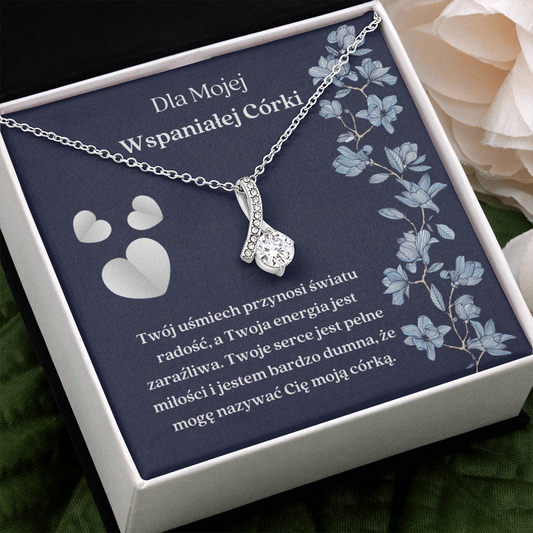 Wspaniałej Córki Naszyjnik Polish Daughter Necklace Gift