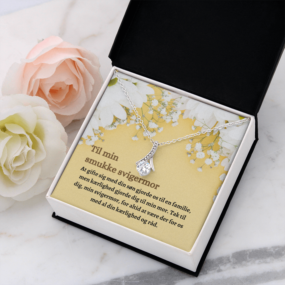 Svigermor Halskæde Gave Danish Mother-In-Law Necklace Card