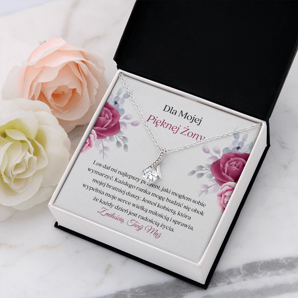 Pięknej Żony Naszyjnik Polish Wife Necklace Card