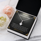 Kone Halskæde Gave Danish Wife Message Card Necklace