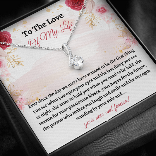 Love Of Life Wife Girlfriend Necklace Card Love Gift
