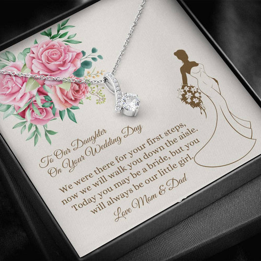 daughter bride necklace card