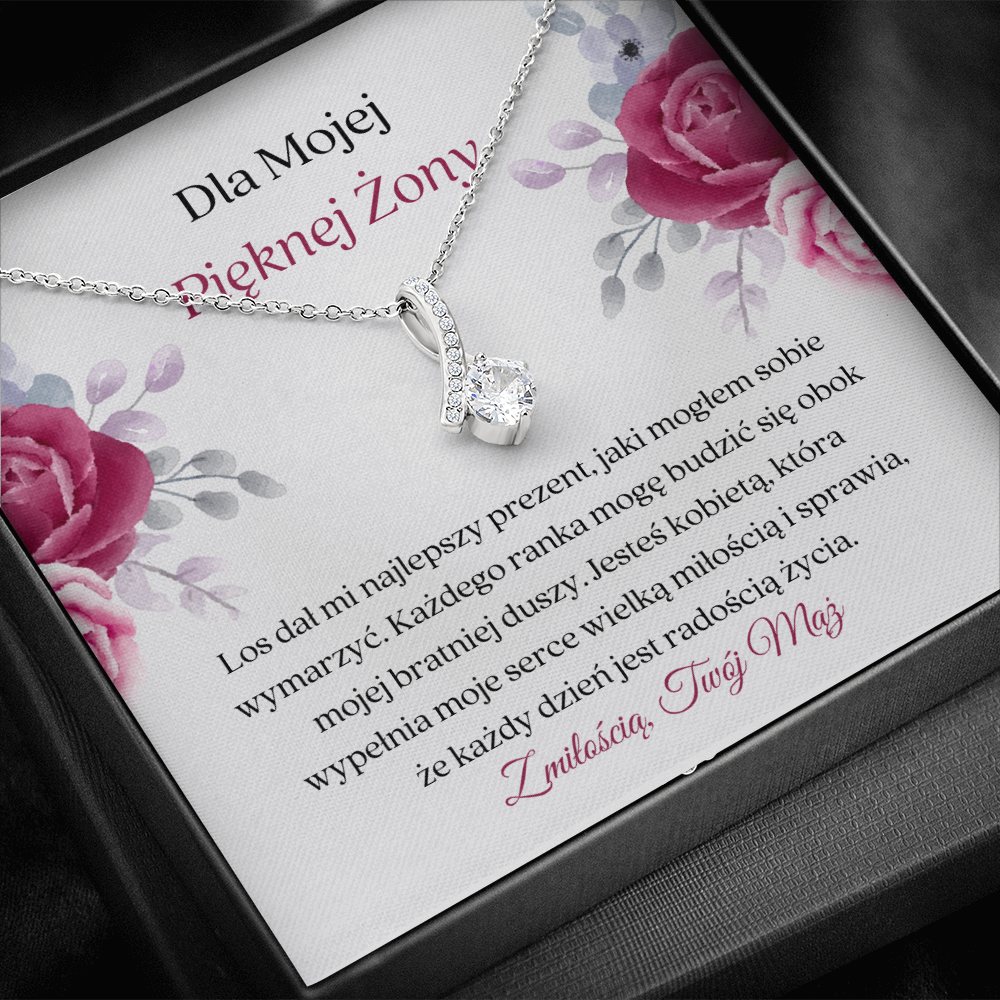 Pięknej Żony Naszyjnik Polish Wife Necklace Card