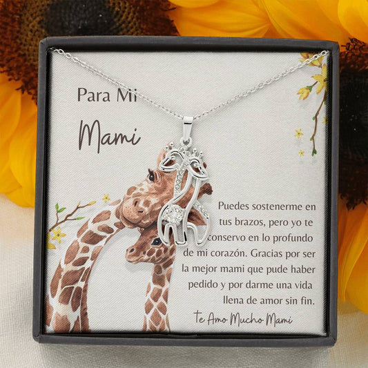 madre collar, mom gift in Spanish, mom jewellery