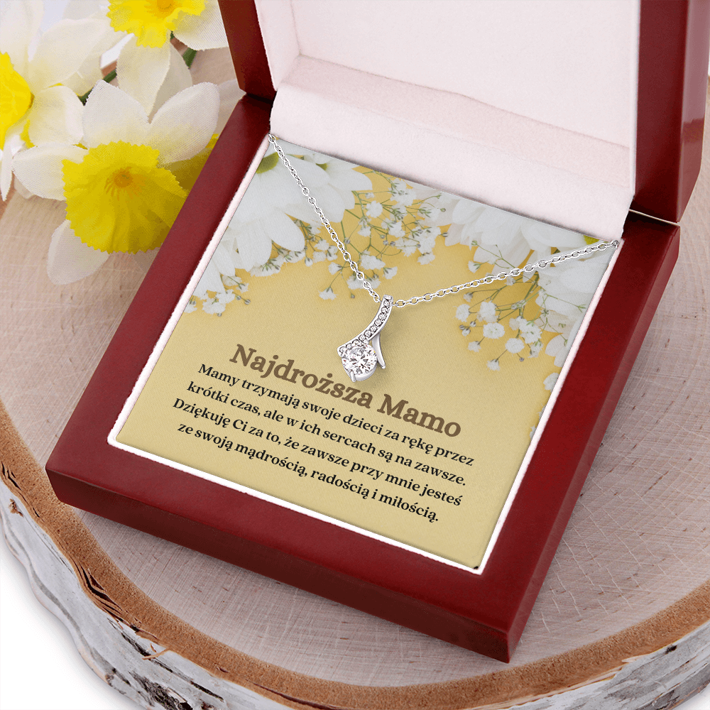 Mamo Naszyjnik Prezent Polish Mom Necklace Card