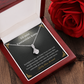 Kone Halskæde Gave Danish Wife Message Card Necklace