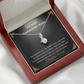 Kone Halskæde Gave Danish Wife Message Card Necklace