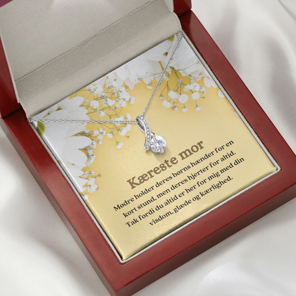 Kæreste Mor Halskæde Gave Danish Mother Necklace Gift