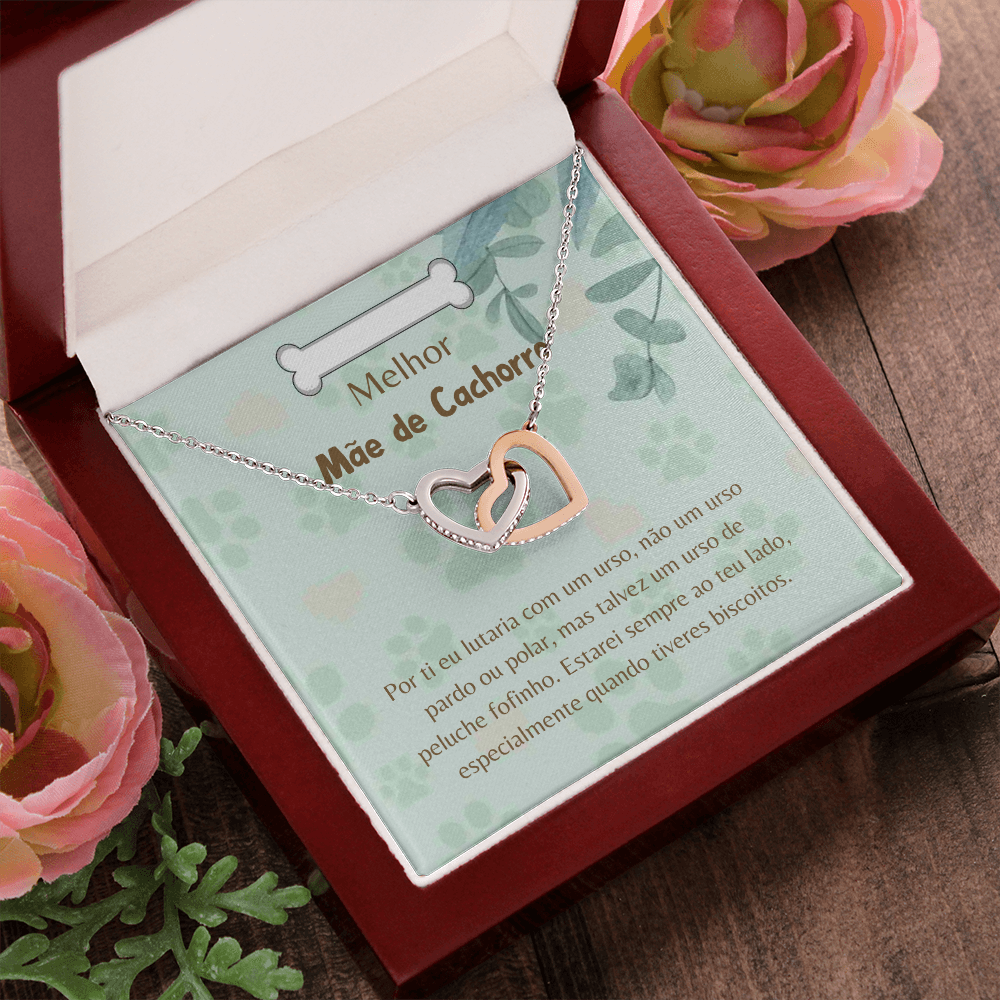 Mãe de Cachorro Colar Portuguese Dog Mom Necklace Gift