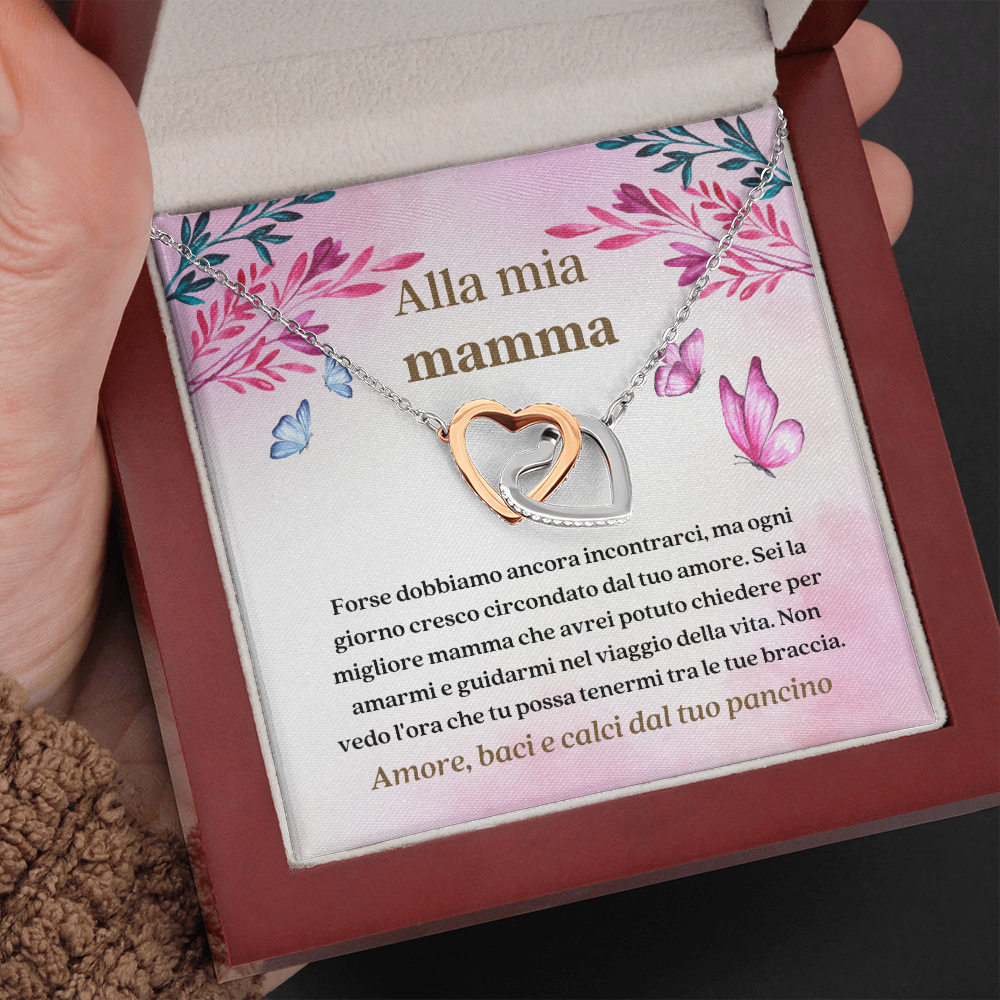 Mamma Collana Regalo Italian Mom To Be Necklace Card
