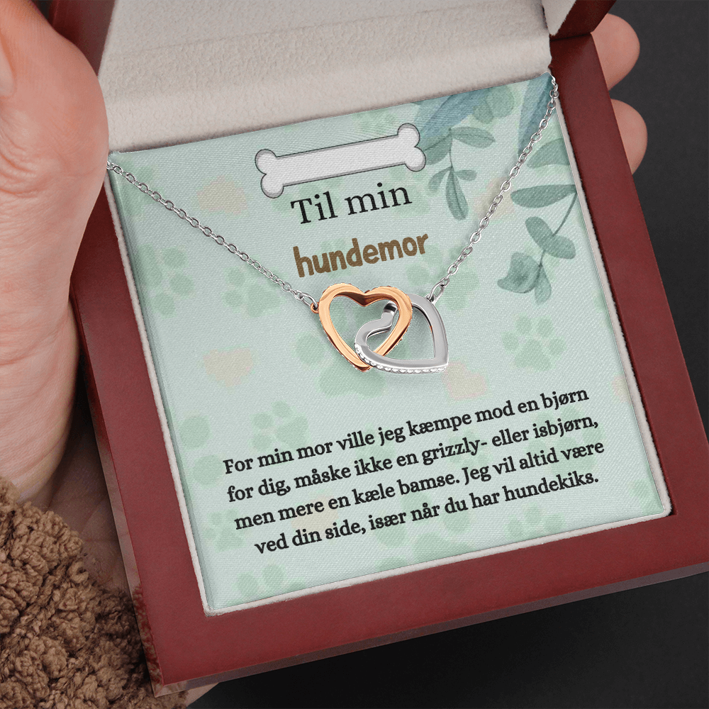 Hundemor Halskæde Gave Danish Dog Mom Necklace Card