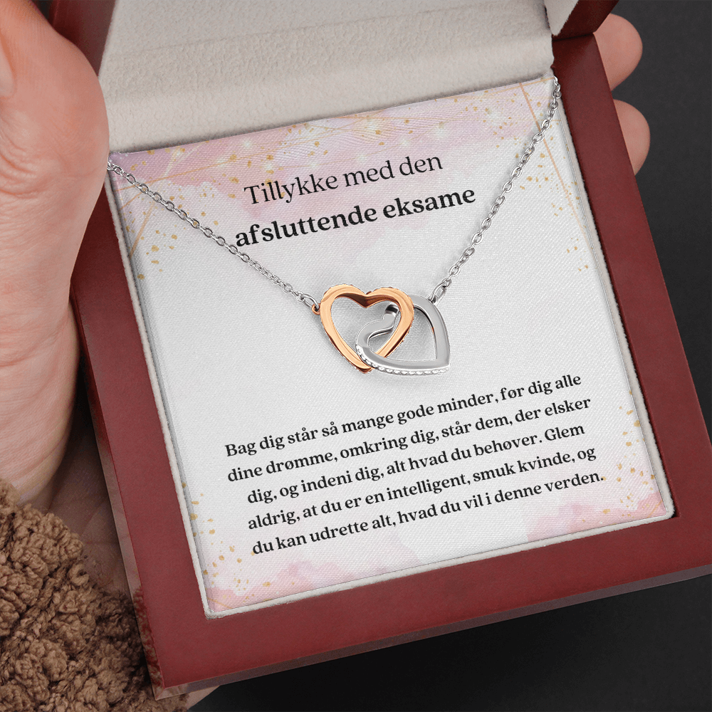 Tillykke Med Den Afsluttende Eksame Danish Graduation Necklace
