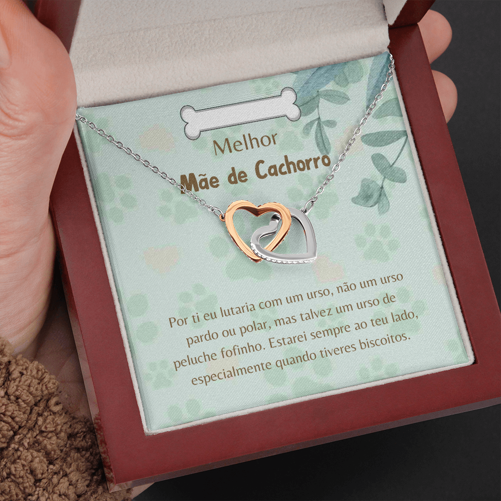Mãe de Cachorro Colar Portuguese Dog Mom Necklace Gift