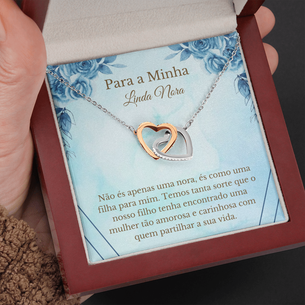 Linda Nora Colar Portuguese Daughter-In-Law Necklace Card