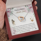 Querida Irmã Colar Portuguese Sister Message Card Necklace