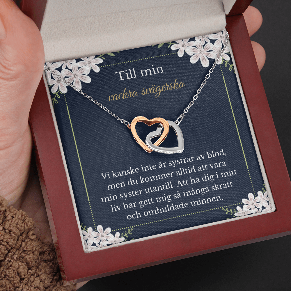 Vackra Svägerska Halsband Swedish Sister-In-Law Necklace Card