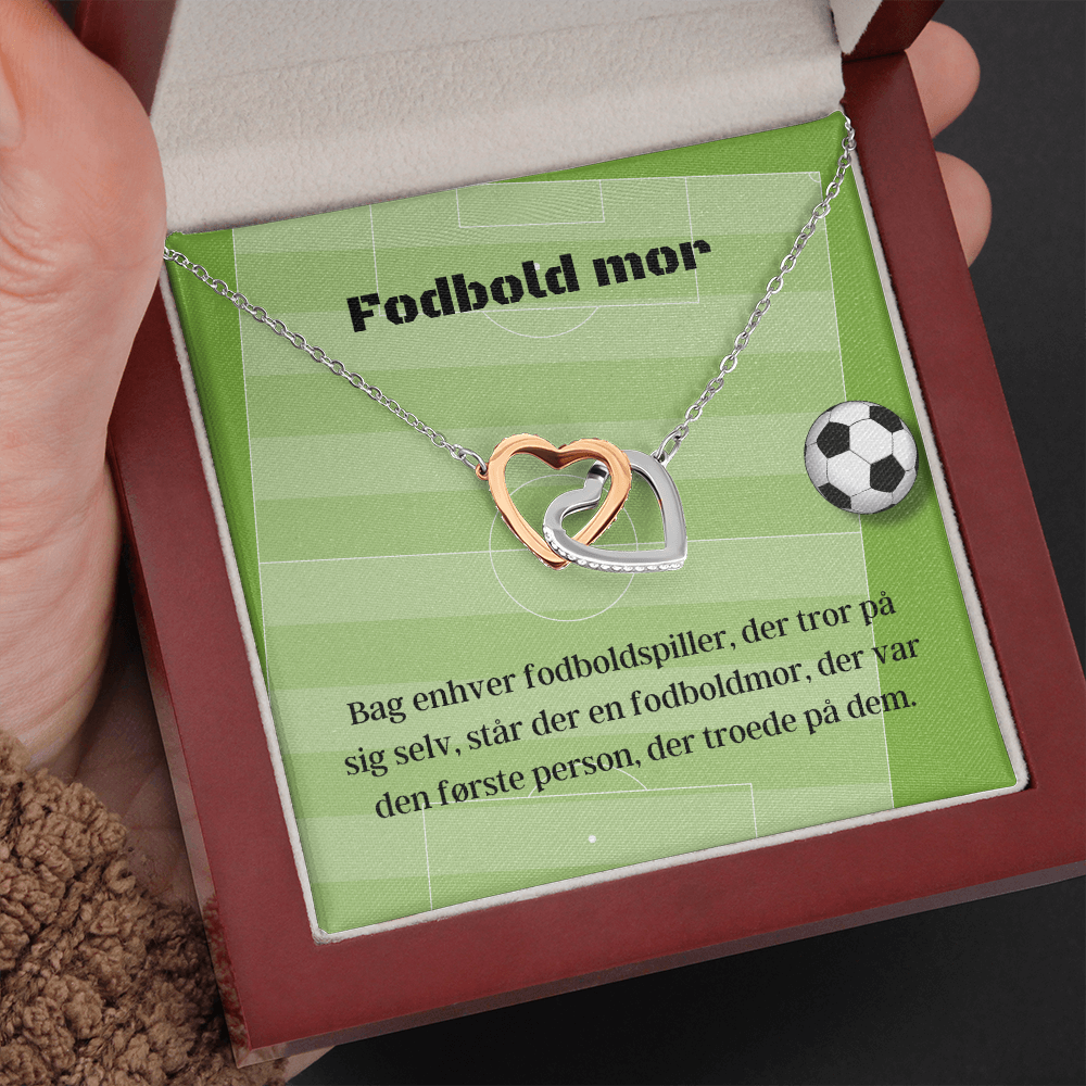 Fodbold Mor Halskæde Danish Soccer Mom Message Card Necklace