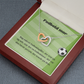 Fodbold Mor Halskæde Danish Soccer Mom Message Card Necklace