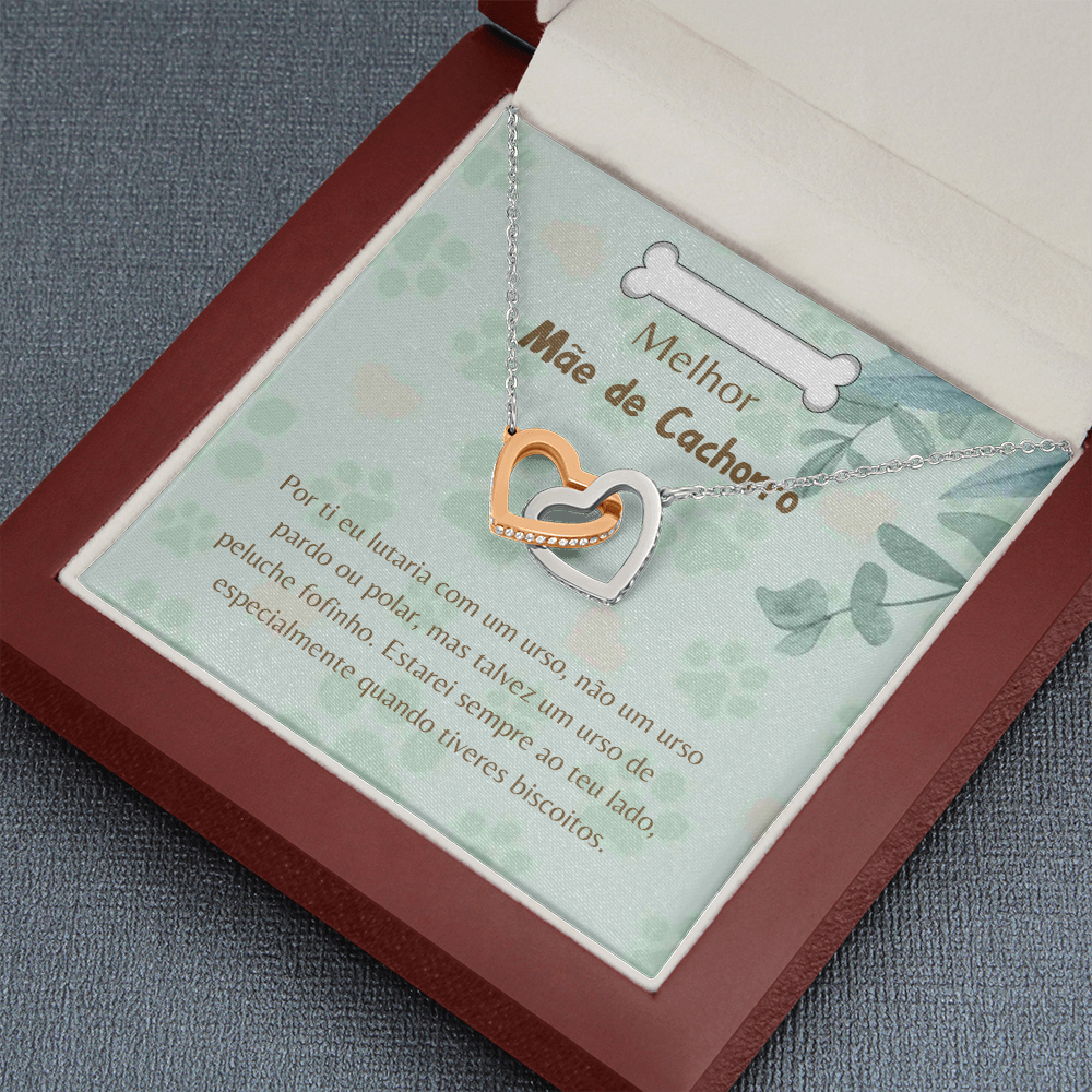 Mãe de Cachorro Colar Portuguese Dog Mom Necklace Gift