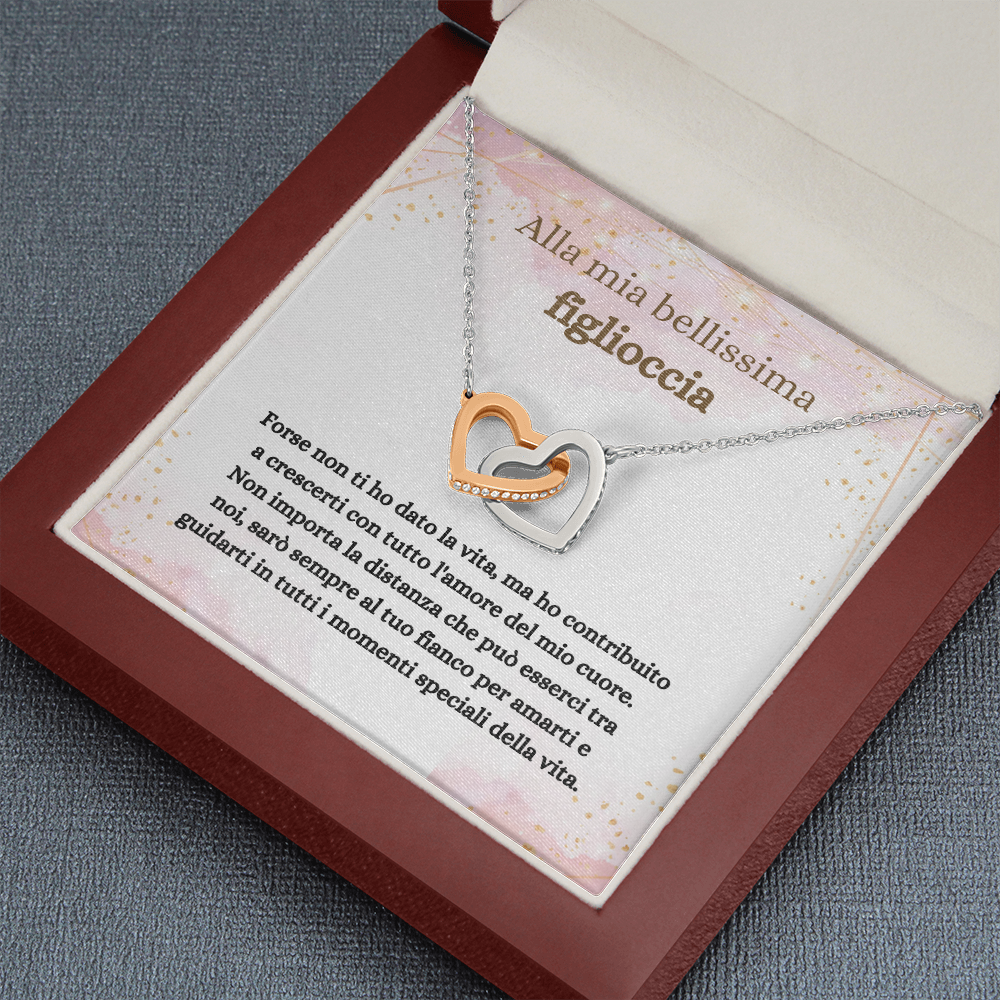 Figlioccia Collana Regalo Italian Goddaughter Message Card Necklace