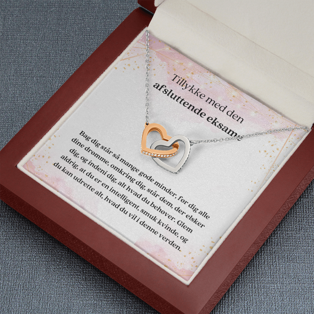 Tillykke Med Den Afsluttende Eksame Danish Graduation Necklace