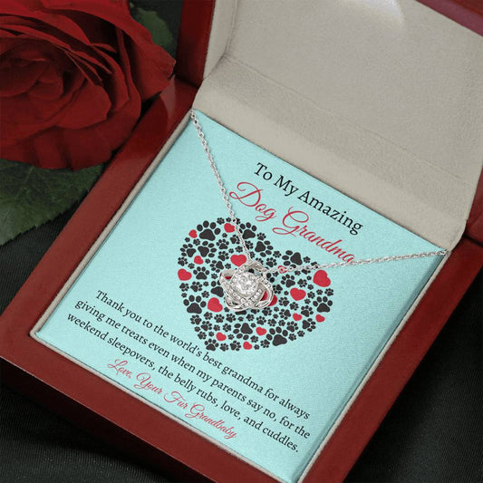 dog grandma necklace box