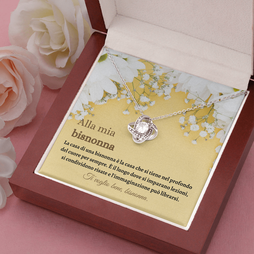 Bisnonna Collana Regalo Italian Great Grandmother Necklace Card