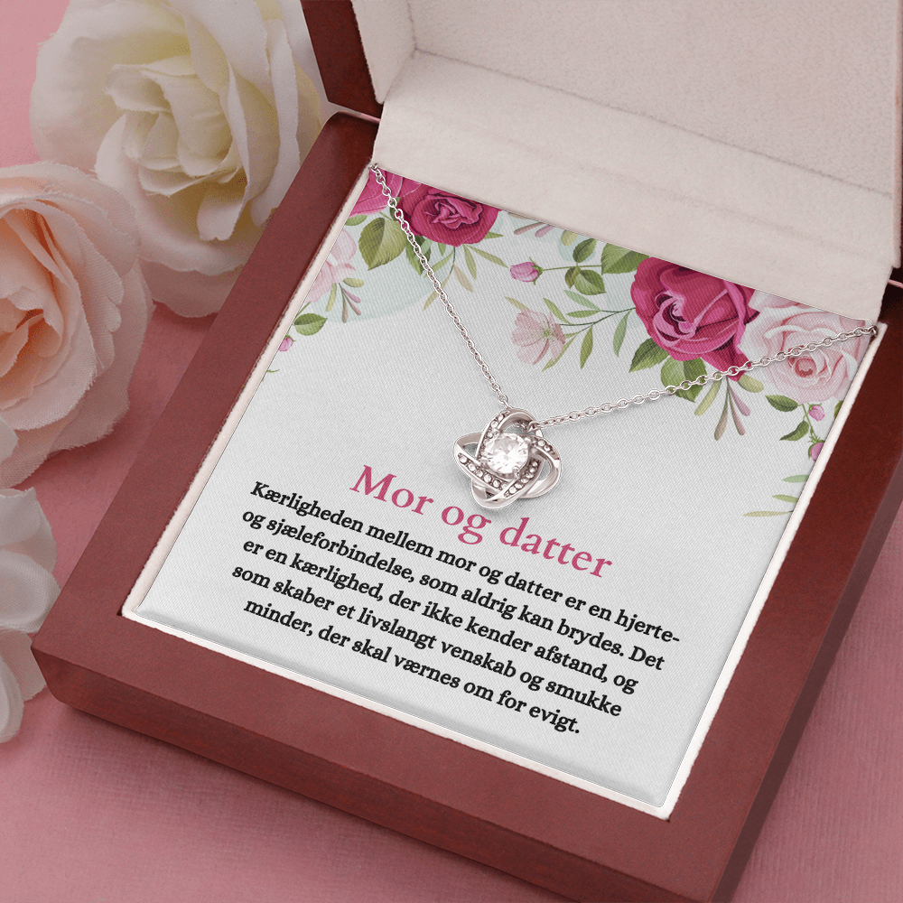Mor Og Datter Halskæde Danish Mother Daughter Necklace Card