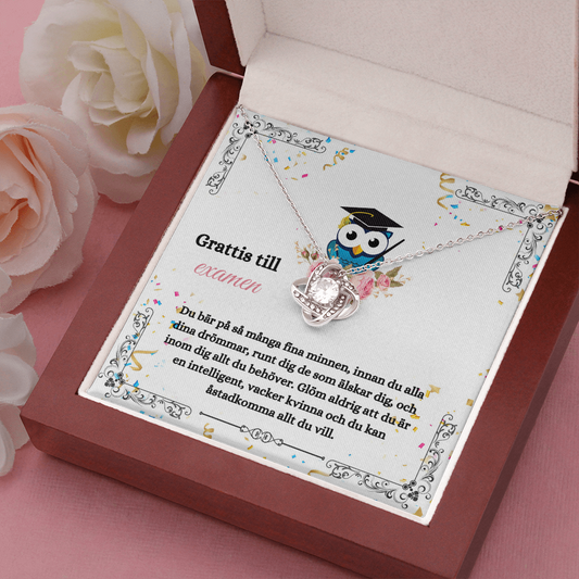 Grattis till examen Halsband Swedish Graduation Necklace