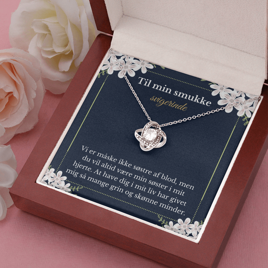 Svigerinde Halskæde Gave Danish Sister-In-Law Necklace Card