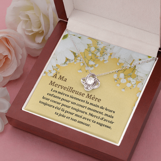 Mère Collier Cadeau French Mother Necklace Card Gift