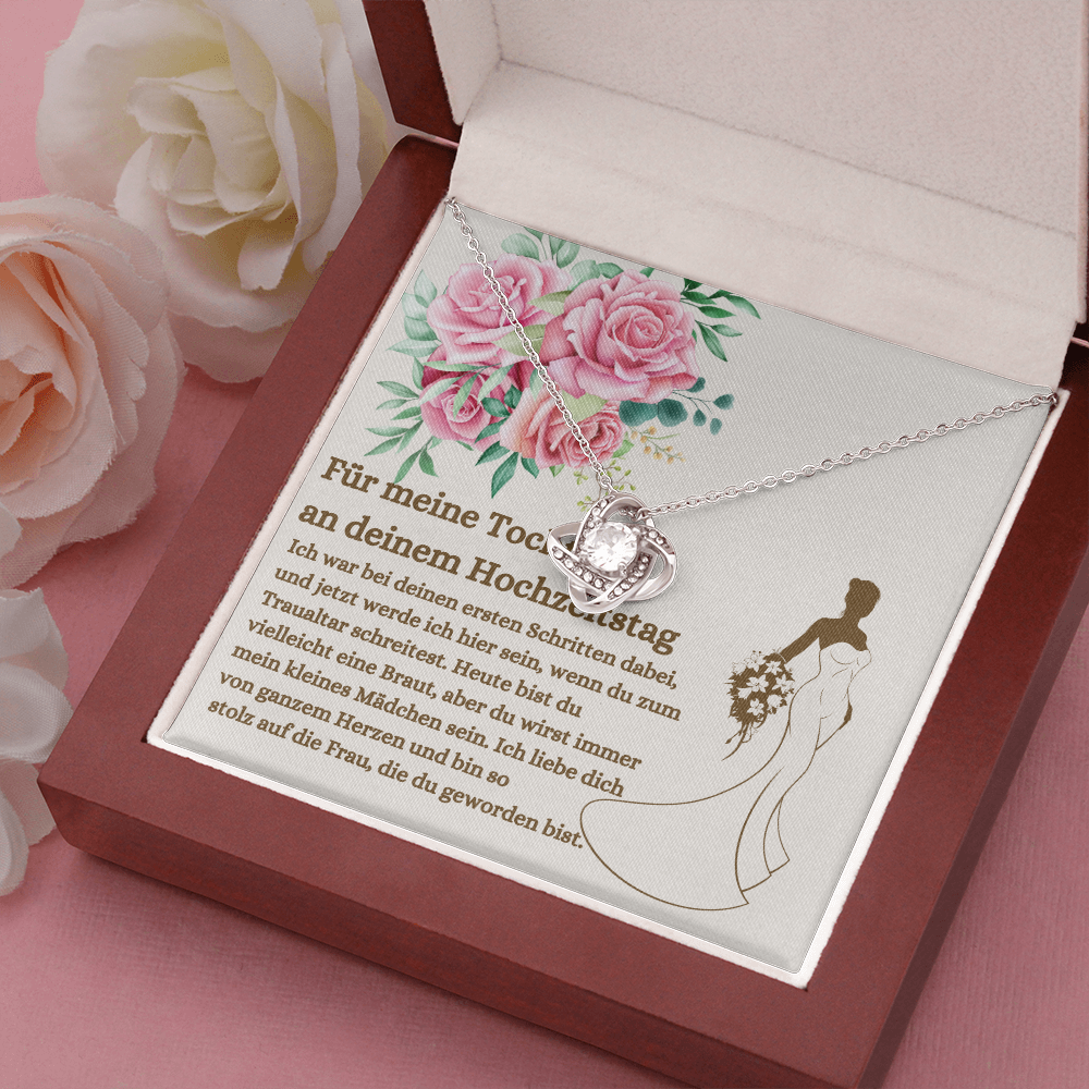 Tochter Hochzeitstag Halskette German Daughter Bride Necklace