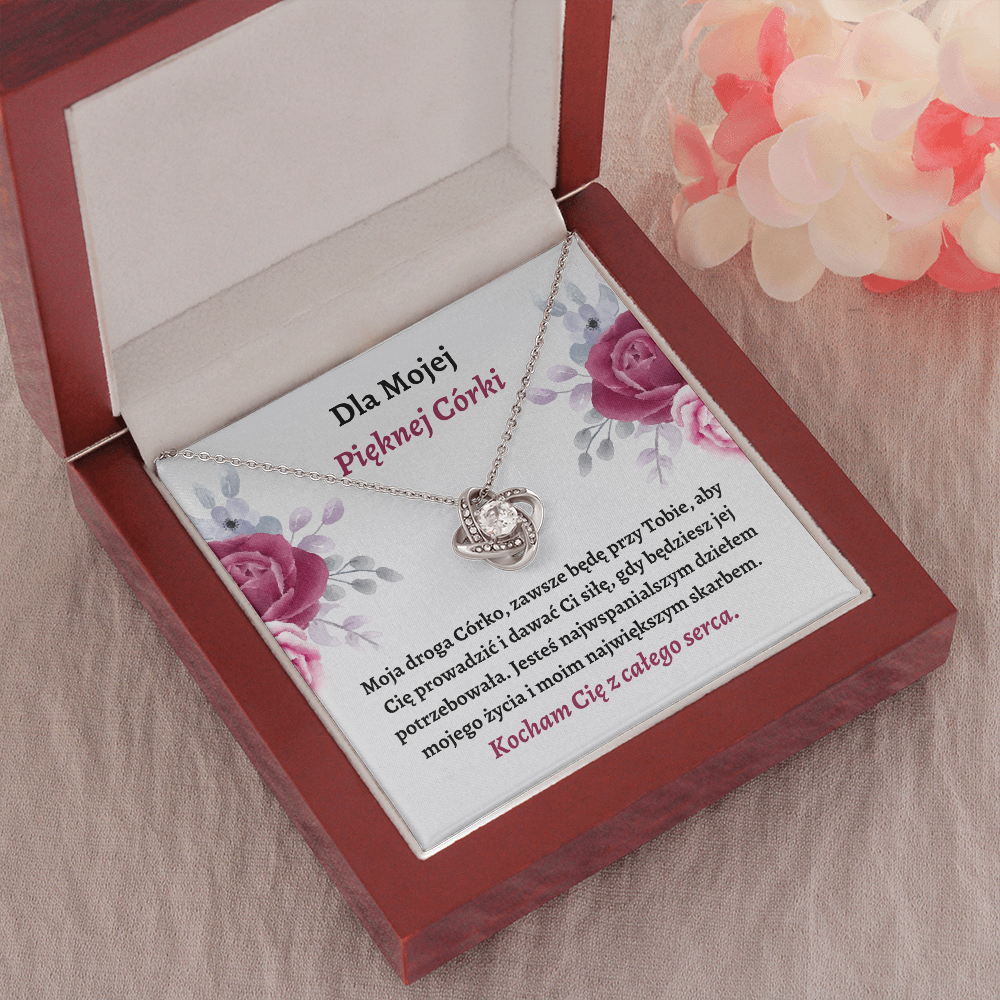 Pięknej Córki Naszyjnik Polish Daughter Necklace Card
