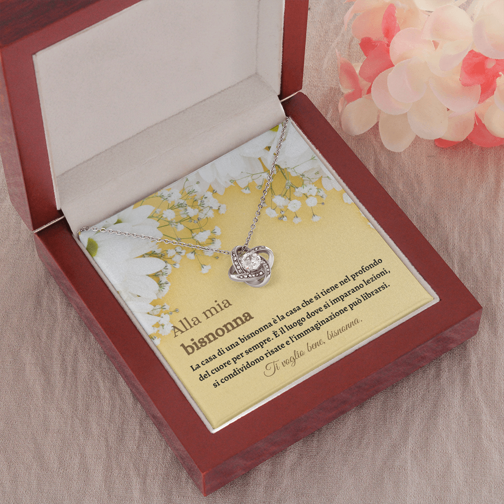 Bisnonna Collana Regalo Italian Great Grandmother Necklace Card