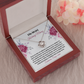 Kochanej Mamy Polish Mother Message Card Necklace